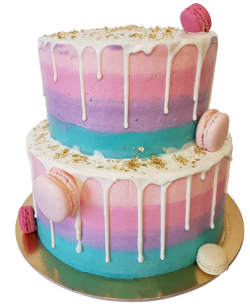 Sport Capri Leggings - 25th Birthday Cake Castle - Rainbow Rules