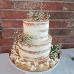 Semi Naked Wedding Cake