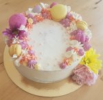 Flower Vanilla Celebration Cake